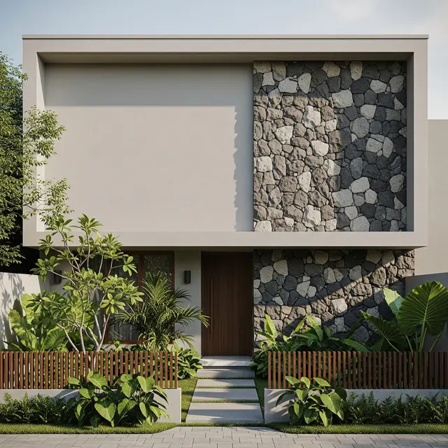 Model Depan Rumah Minimalis Tanpa Jendela