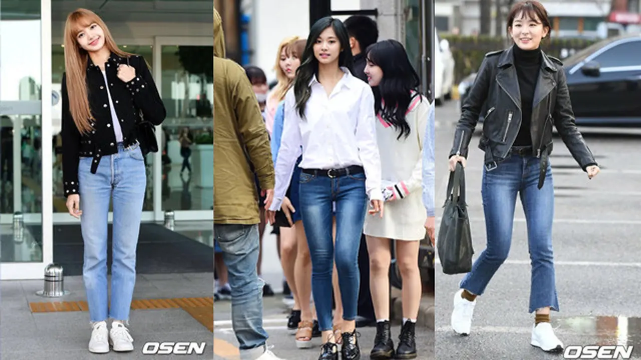 Simpel dan Modis, Ini Street Style 6 Idol K-Pop dengan Celana Jeans