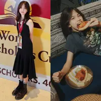 Lihat di sini pesona London Abigail Dimitri, anak perempuan Wulan Guritno yang cantik dan cerdas.