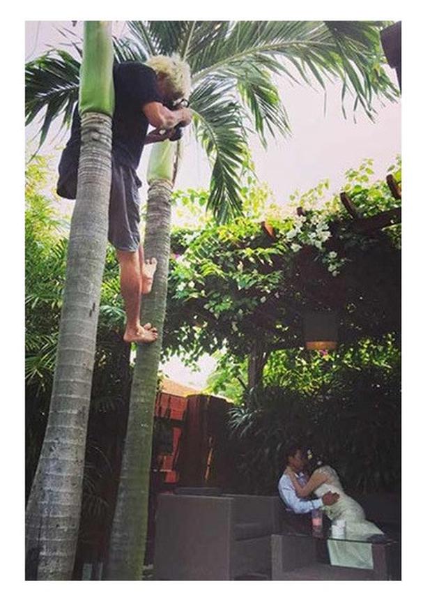 6 Aksi Fotografer Prewedding Panjat-Panjat Ini Bikin Senyum, Bukti Totalitas