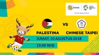 Jadwal Sepak Bola Asian Games 2018, Palestina vs Chinese Taipei. (Bola.com/Dody Iryawan)