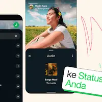 Fitur baru WhatsApp dan kolaborasi dengan Ed Sheeran atas single terbaru bertajuk 'Azizam'. (Foto/Dok: WhatsApp Indonesia)