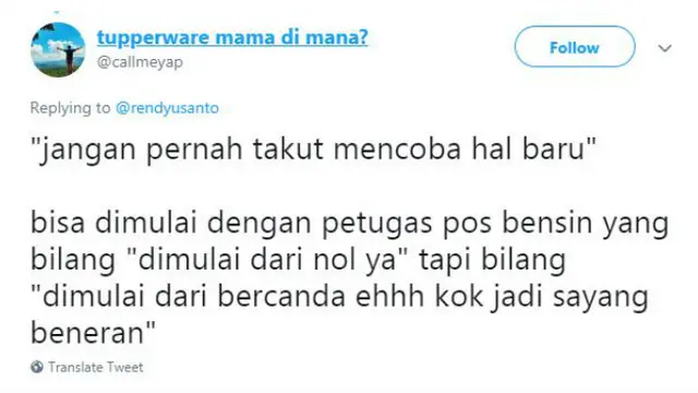 Alih-alih mencoba hal baru biasa aja, warganet menawarkan pilihan-pilihan yang anti-mainstream.