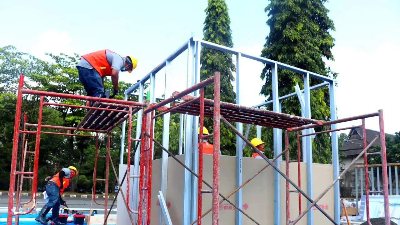 Kementerian PUPR menggelar Lomba Tenaga Kerja Konstruksi di Jogja Expo Center, Yogyakarta.