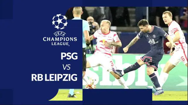 MOTION GRAFIS Liga Champions: Lionel Messi Antar PSG Menang Dramatis atas RB Leipzig