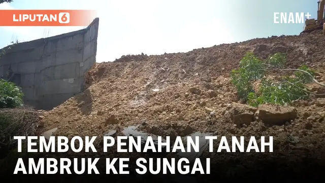 Diguyur Hujan Deras, Tembok Penahan Tanah Ambruk di Cileungsi