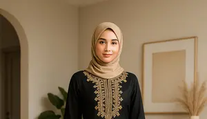 14 Baju Gamis Model Sekarang yang Cocok untuk Tampil Elegan di 2025, Jadi Rekomendasi (sumber:AI)