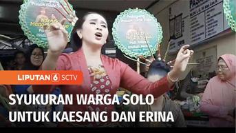 VIDEO: Pedagang dan Seniman di Pasar Gede Solo Doakan Kelancaran Pernikahan Kaesang-Erina