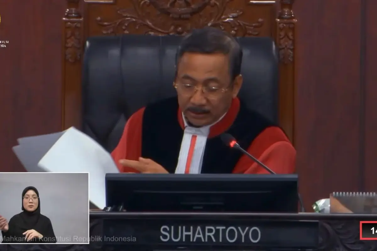 Ketua Mahkamah Konstitusi (MK) Suhartoyo