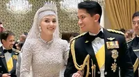 Royal Wedding Pangeran Mateen-Anisha Rosnah dari Brunei Darussalam. [ @missnoorcahaya]