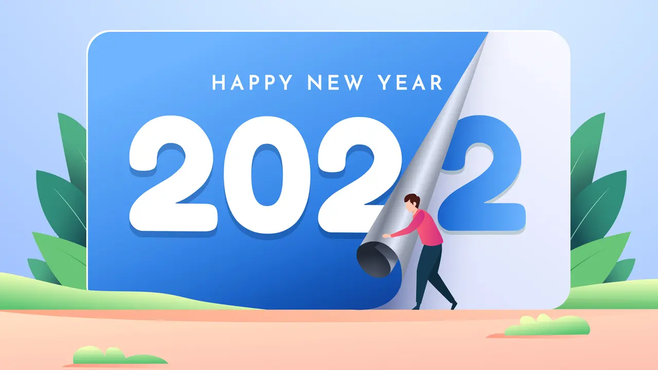 Ilustrasi Tahun Baru 2022