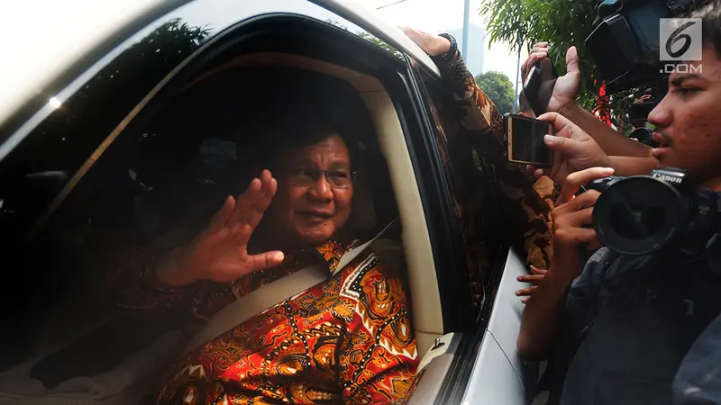 Prabowo Usai Bertemu Susilo Bambang Yudhoyono