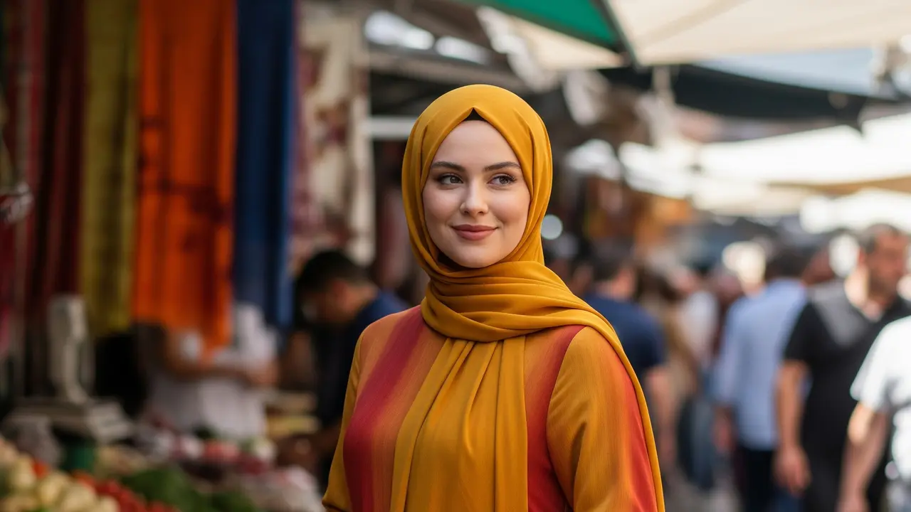 Hijab dan Dress Analogous (Gemini AI)