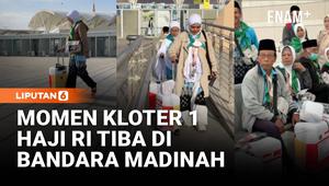 Sebanyak 360 jemaah haji Indonesia kloter pertama embarkasi Yogyakarta resmi tiba di Bandara Internasional Prince Muhammad bin Abdul Aziz, Rabu (22/4/2026). Kedatangan ini menjadi penanda dimulainya rangkaian ibadah haji tahun ini bagi jemaah asal In...