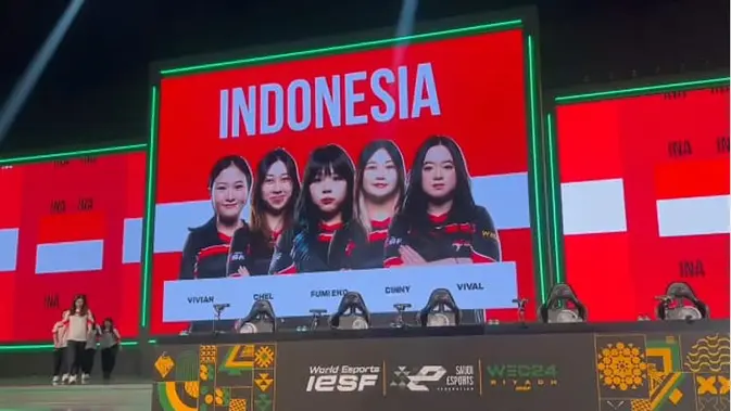 <p>Kemenangan Telak! Timnas MLBB Putri Indonesia Dominasi Grup A, Siap Tempur di Playoff WEC 2024 Riyadh. (Doc: PB ESI)</p>