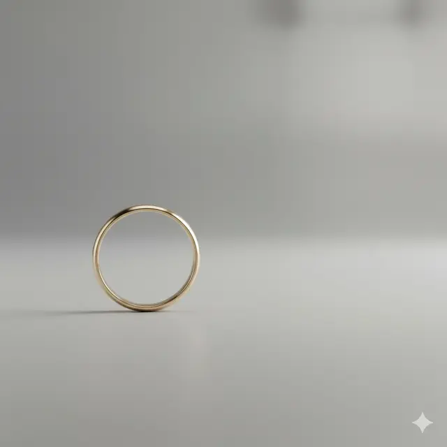 Cincin Polos Klasik (Classic Plain Band)