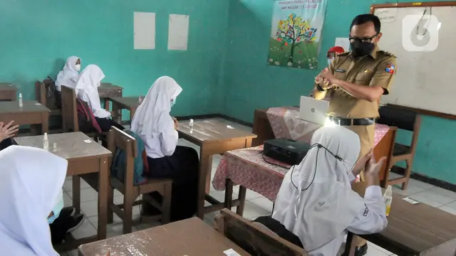 FOTO: Pemkot Bogor Uji Coba Pendidikan Tatap Muka di 37 Sekolah