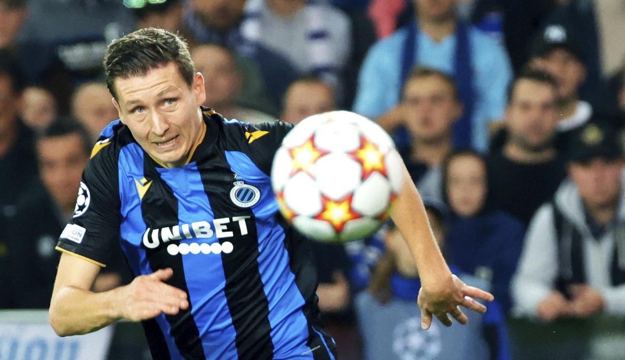 Gol-gol dari Manchester City dicetak oleh Joao Cancelo, Riyad Mahrez dua gol, Kyle Walker, dan Cole Palmer. Sementara itu gol Club Brugge disumbang Hans Vanaken. (AP//Olivier Matthys)