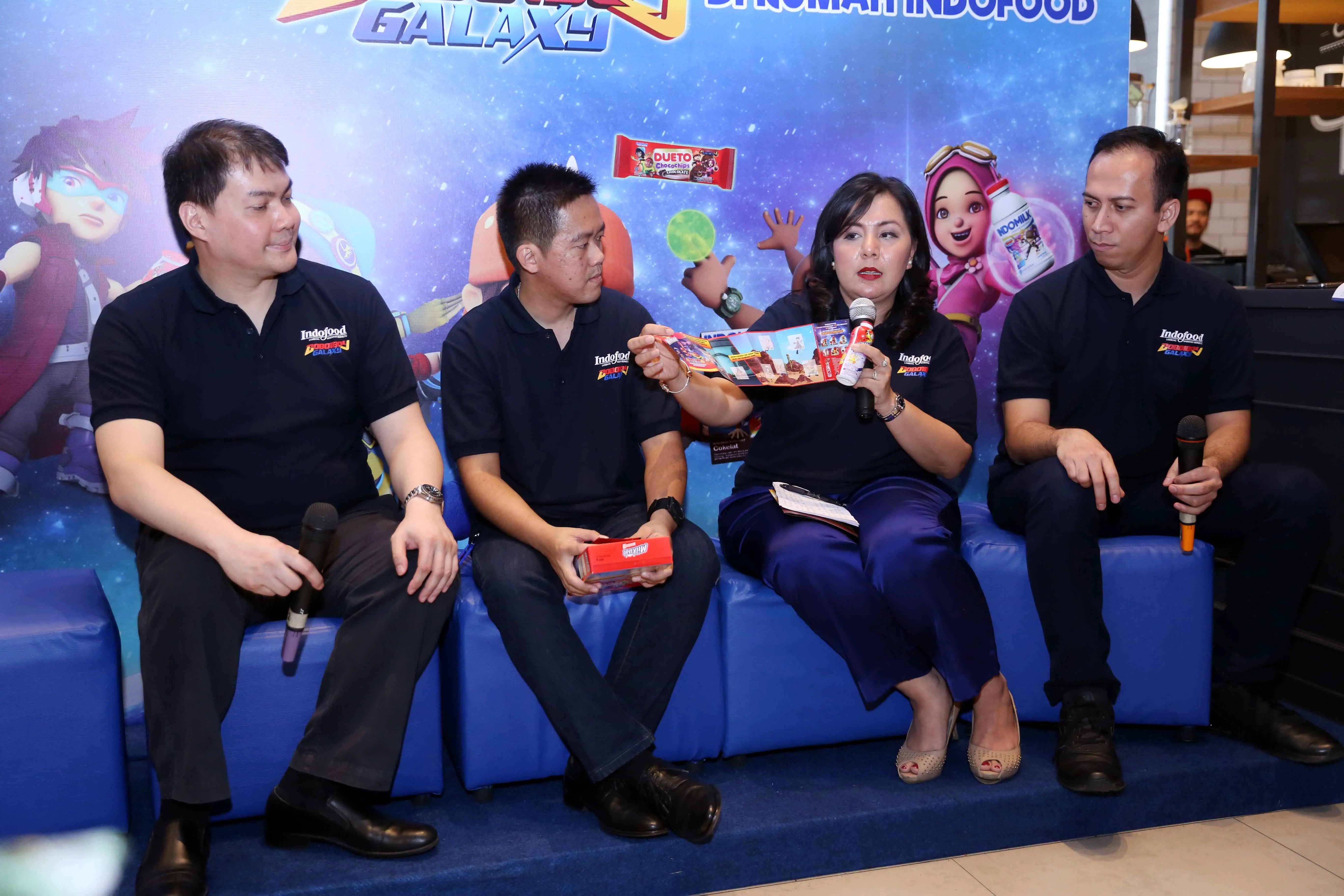 PT Indofood CBP Sukses Makmur Tbk menjalin kerja sama dengan Boboiboy. (Foto: Nurwahyunan/Bintang.com).