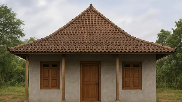 6 Model Rumah di Desa dengan Dinding Plester, Simpel tapi Estetik