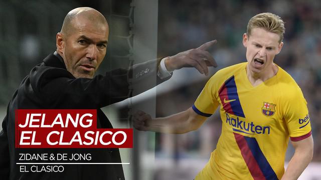 Berita Video Komentar Zinedine Zidane dan Frenkie de Jong Jelang El Clasico