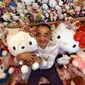 Masao Gunji mengatakan, koleksi Hello Kitty nya mencapai 5.169 item dan mencatatkan rekor baru di Guinness World Records (AFP)