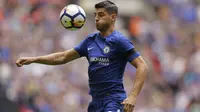 Penyerang Chelsea, Alvaro Morata mejadi salah satu calon top scorer Premier League 2017/2018,  hingga pekan ketiga Morata sudah mencetak dua gol untuk timnya. (AP/Alastair Grant)