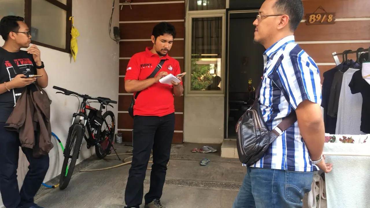 Suasana rumah Raditya, di Serpong Terace yang rumahnya dibobol maling pada Selasa (25/9/2018) siang.