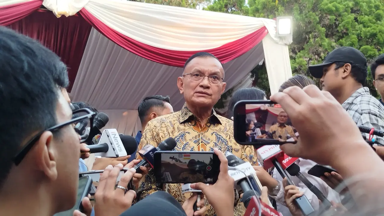 Politikus Partai Golkar, Lodewijk Freidrich Paulus  di Padepokan Garda Yaksa Hambalang pada Kamis (17/10/2024).