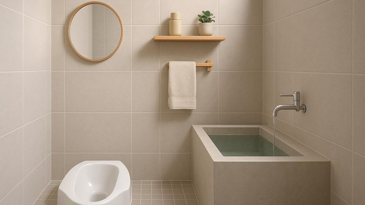 10 Desain Kamar Mandi Minimalis 2x2 Kloset Jongkok dan Bak Mandi, Kecil, Nyaman dan Estetik di 2025