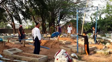 Kepolisian Resort Bekasi akan membongkar makam M Alzahra alias Joya, di TPU Kedondong hari ini (9/8/2017)