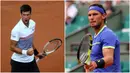Petenis Spanyol, Rafael Nadal dan petenis Serbia, Novak Djokovic lolos ke babak 16 besar Prancis Terbuka 2017.