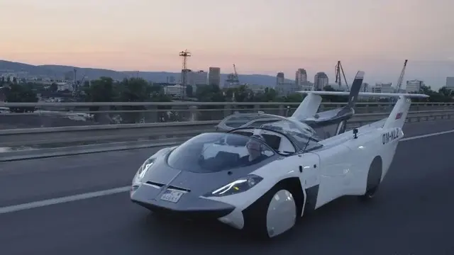 Ilustrasi mobil terbang