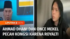 Setelah sebulan ribut soal royalti, musisi Ahmad Dhani dan Once Mekel akhirnya bertemu dalam Liputan6 Talks yang dipandu Azizah Hanum.