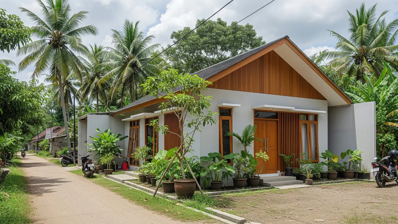 Desain Rumah Minimalis Atap Pelana yang Rendah Biaya dan Cocok dengan Cuaca Indonesia