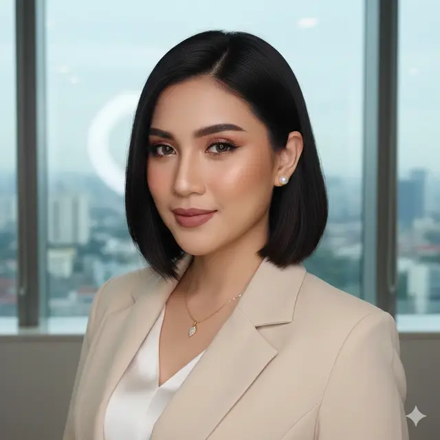 Model Rambut Wanita Dagu Panjang (Foto: Reve Art AI)