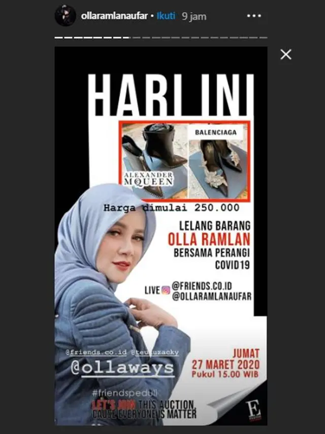 6 Seleb yang Rela Lelang Barang Pribadi Demi Perangi Corona COVID-19