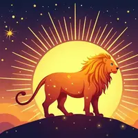 logo ramalan zodiak leo (sumber AI generated)