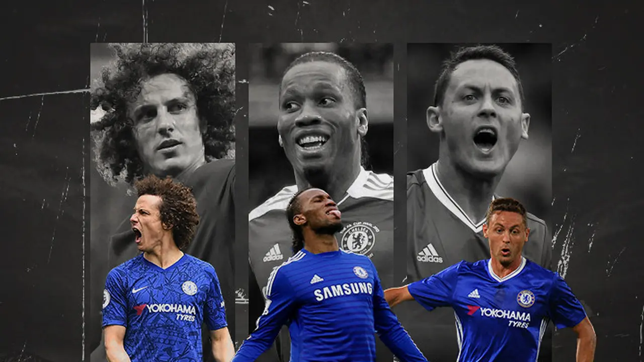 David Luiz, Nemanja Matic dan Didier Drogba