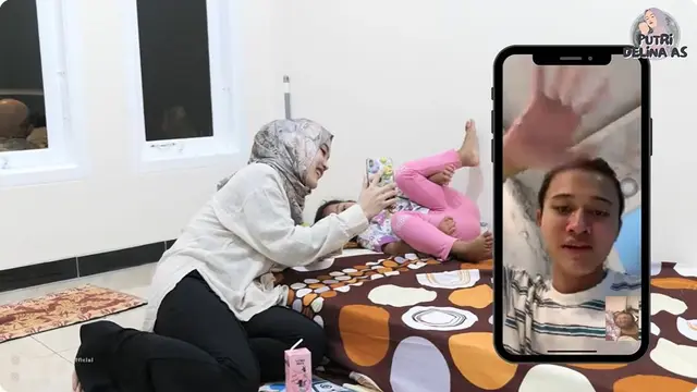 8 Potret Putri Delina Ziarah Makam Ibunda, Kunjungi Bintang Adik Sambungnya