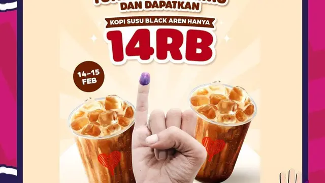 20 Promo Pemilu 2024, Jangan Golput Biar Dapat Banyak Diskon