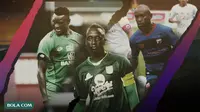 Pemain Afrika di Shopee Liga 1 2020: Makan Konate, Ezechiel N'Douassel, Zah Rahan. (Bola.com/Dody Iryawan)