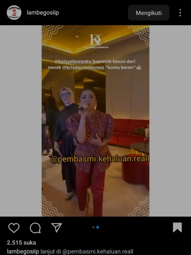 Krisdayanti Akui Sulitnya Nyanyi Lagu Tak Ingin Usai, Langsung Beri Pujian untuk Keisya Levronka