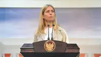 Helena Helmersson dari H&M Global Production berkunjung ke Istana Merdeka dan bertemu dengan  Presiden Jokowi.