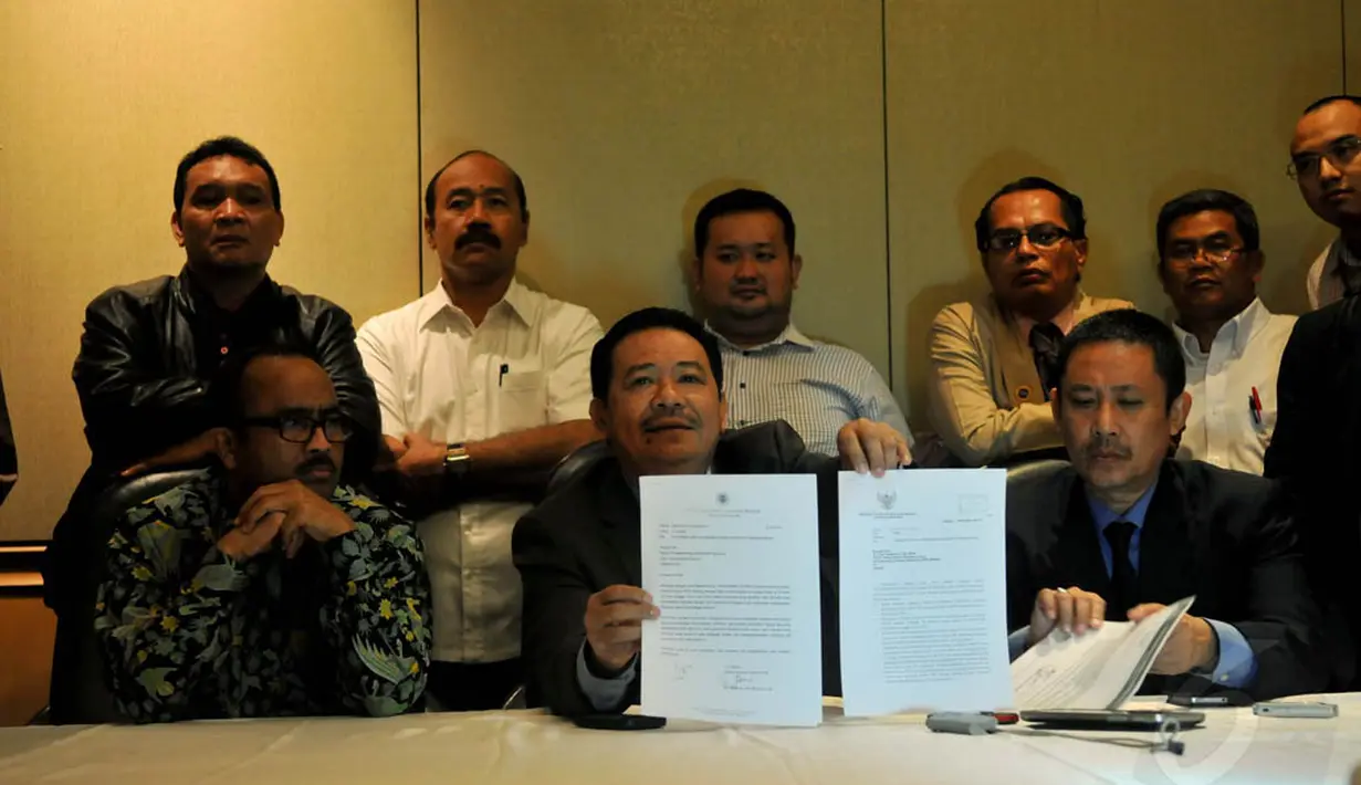 Selain melakukan aksi di Jakarta, Organisasi Advokat dan Koalisi LSM  diseluruh Indonesia juga akan melakukan aksi damai dan menyampaikan aspirasinya ke DPRD setempat untuk disampaikan ke DPR RI dan Pemerintah, (10/9/14). (Liputan6.com/Johan Tallo)