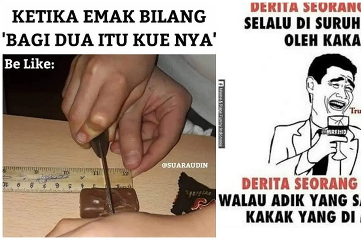 Meme Kocak Derita Punya Adik Ini Bikin Ketawa Geli
