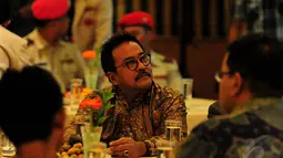 Plt Gubernur Banten, Rano Karno saat menghadiri di acara pelantikan Pemuda Muhammadiyah, Jakarta, Selasa (23/12/2014). (Liputan6.com/Johan Tallo) 