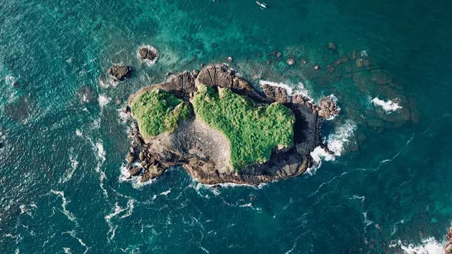 Contoh ilustrasi pulau