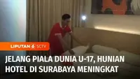 Dari sepekan pembukaan Piala Dunia U-17 2023 akan digelar di Stadion Gelora Bung Tomo, Surabaya, Jawa Timur. Hal ini berdampak pada perekonomian Kota Surabaya, salah satunya tingkat hunian hotel yang meningkat.