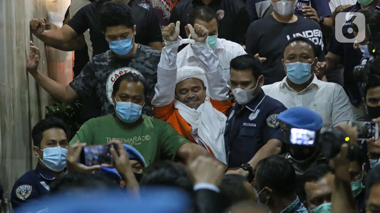 Polda Metro Jaya Tahan Rizieq Shihab
